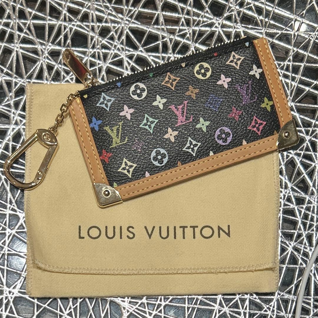 ルイヴィトン ポシェットクレ マルチカラー 黒　ケース　値下げ