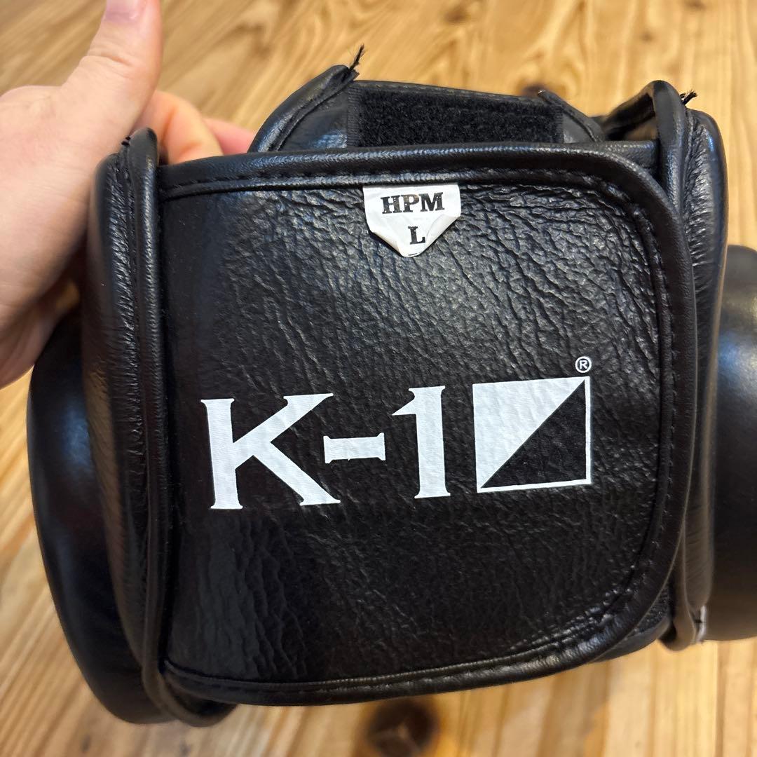 K-1 ヘッドギア ブラック レザー