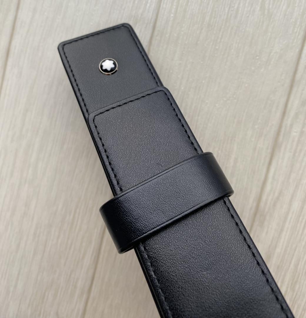 美品 モンブラン レザー 本革 ペンポーチ ペンケース １本用 １本差 ブラック