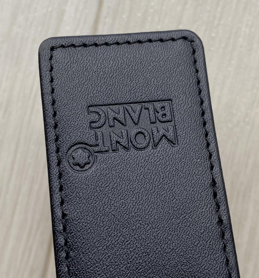 美品 モンブラン レザー 本革 ペンポーチ ペンケース １本用 １本差 ブラック