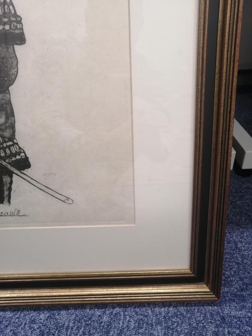 黒澤明　銅版画　「影武者・武田信玄」