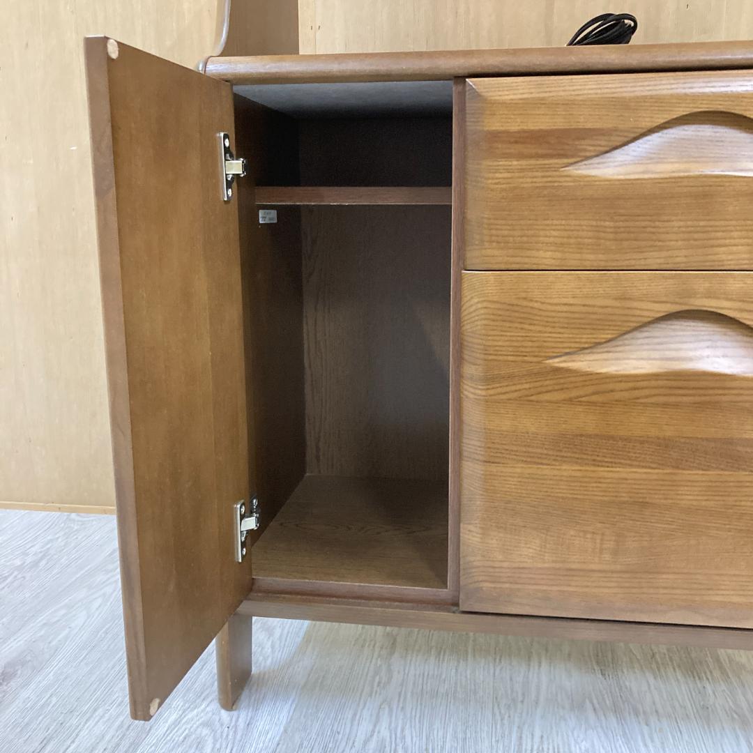 【カリモク】キャビネット　電話台　FAX台　コンセント付