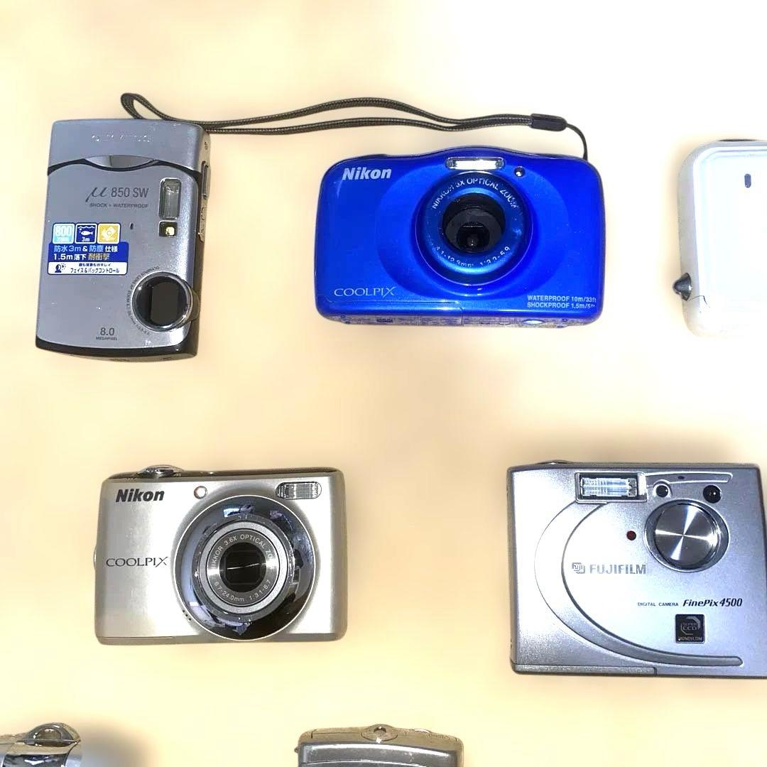 ジャンク品Canon IXY Nikon COOLPIX等デジカメ14台