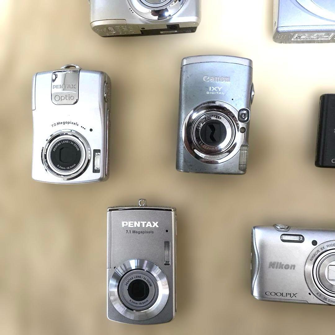 ジャンク品Canon IXY Nikon COOLPIX等デジカメ14台