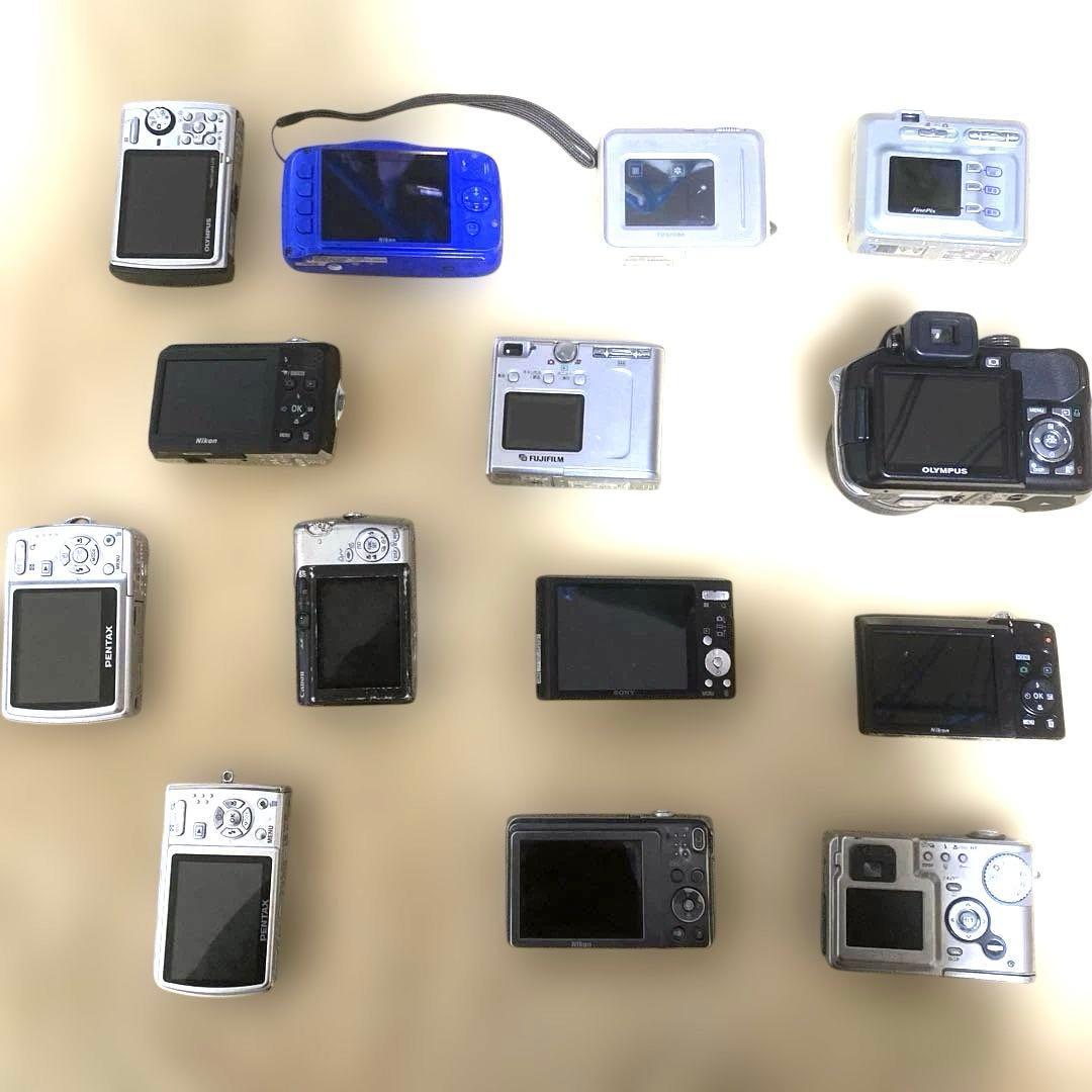 ジャンク品Canon IXY Nikon COOLPIX等デジカメ14台