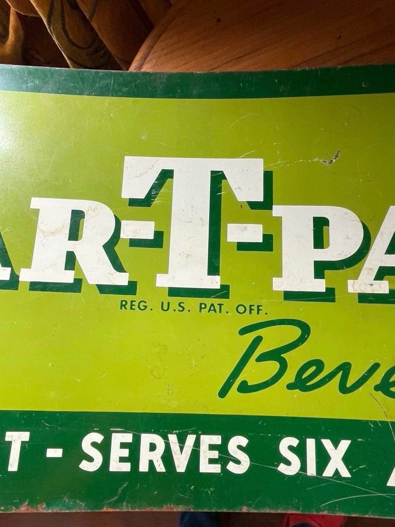 アンティーク　サイン　プレート　看板　ソーダ　Par-T-Pak アメリカ　レア