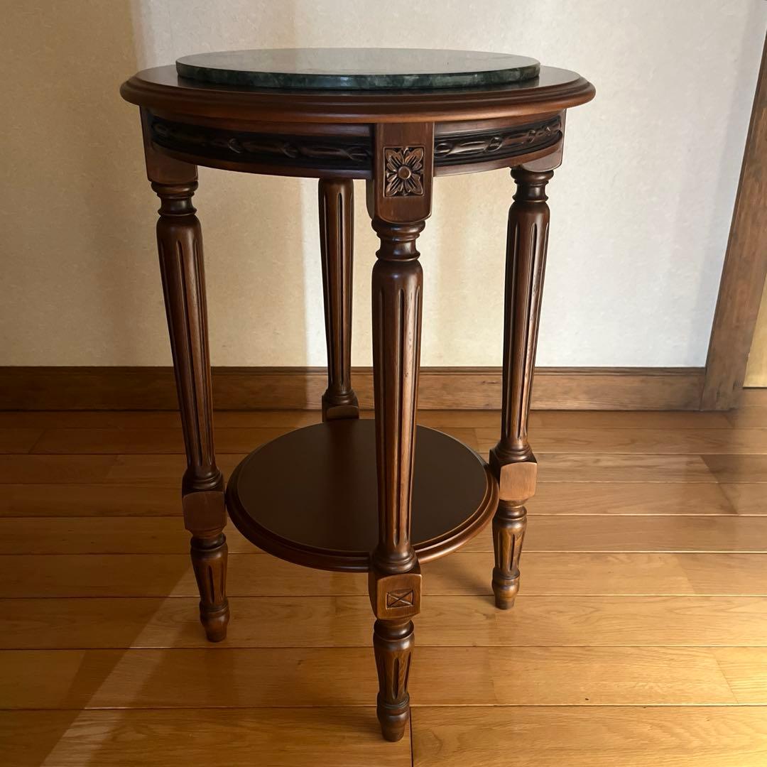 イタリア製 大理石天板 花台 飾り台