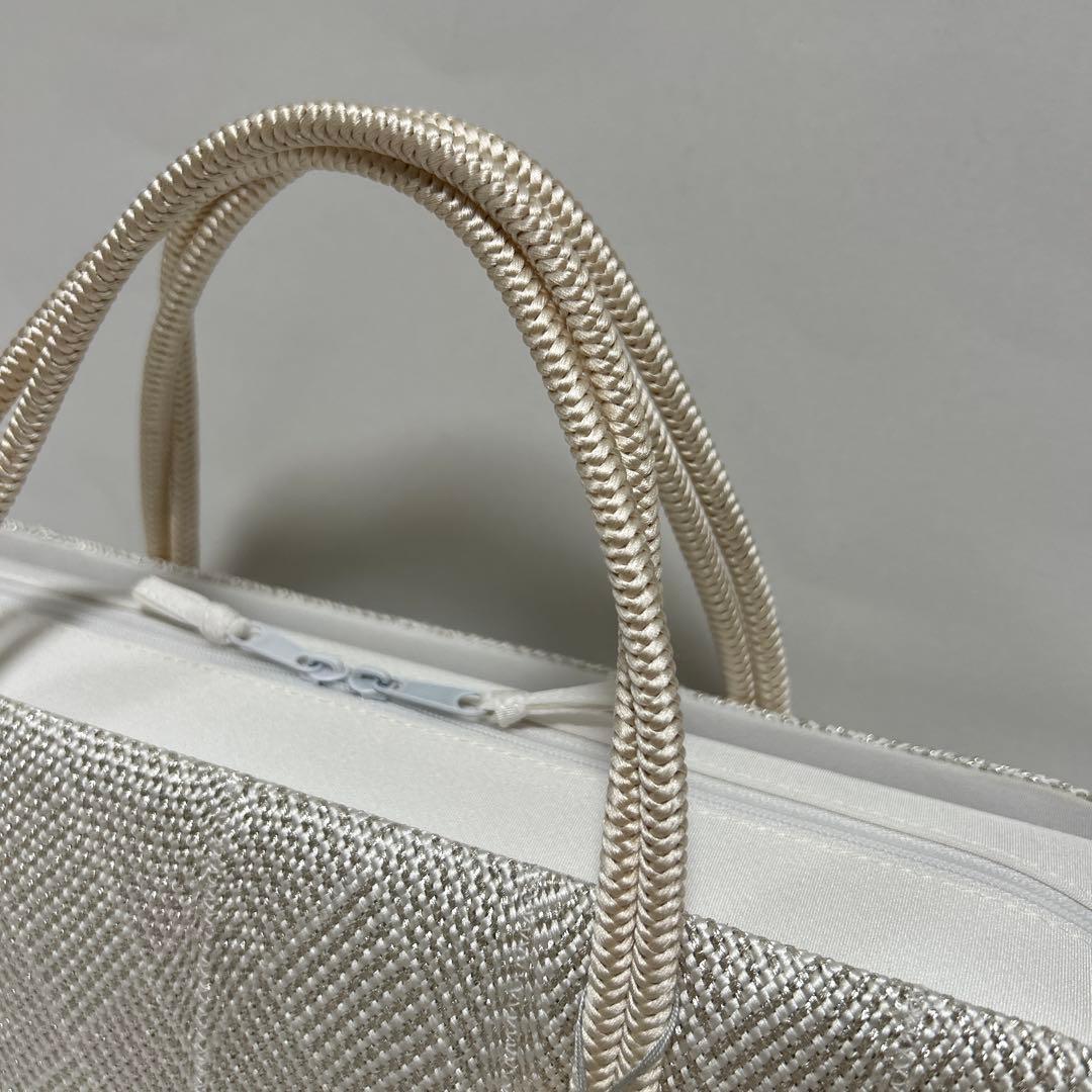 和装バック　利休バッグ　横長の型　小田巻付き　バッグ　組織り　衿秀　和想庵　着物