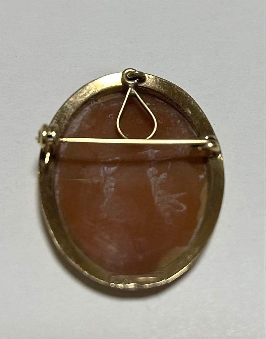 最終値下げカメオブローチ&ペンダント k14