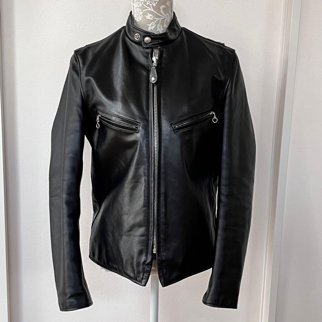 美品！36 Schott 641XXHホースハイド 家着用のみシングルライダース