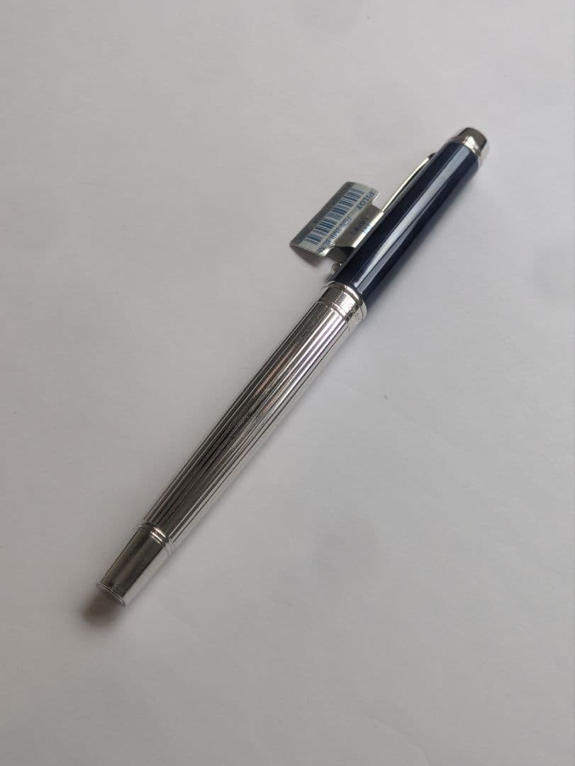 パイロット　グリーン　ロジウム＆マーブル　中字　万年筆　ブルー