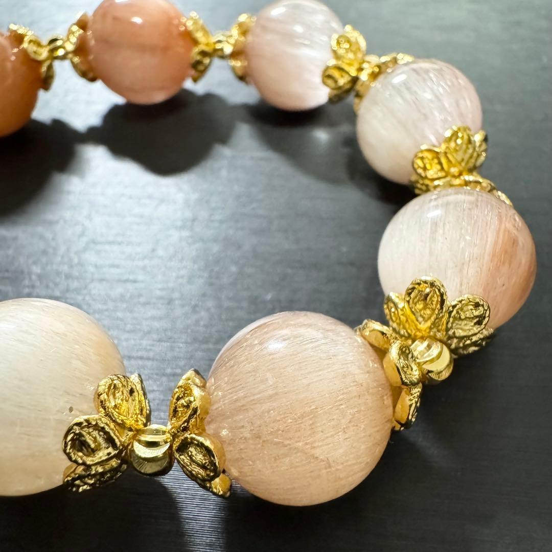 【もちもの様♡高品質! ピンク サゲニティッククォーツ】存在感放つ輝き 天然石