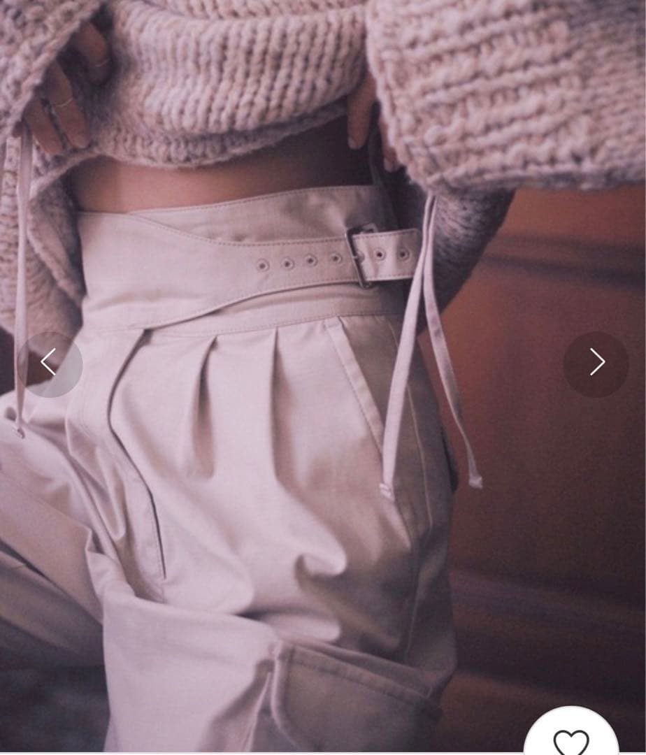 ETRE TOKYO × 矢野未希子コラボ タックミリタリーパンツ