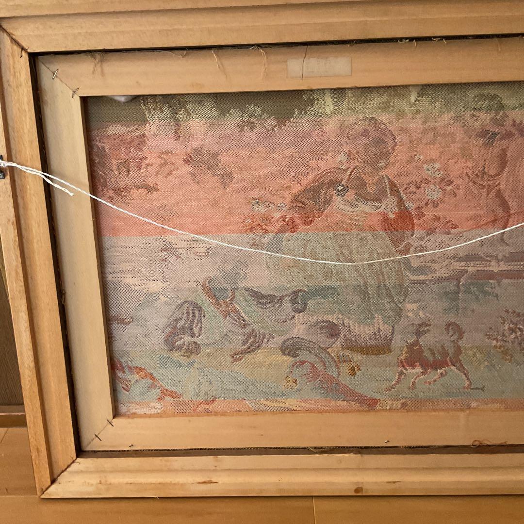 刺繍アート メルヘン調 大型インテリア壁掛け 木枠額装仕立て