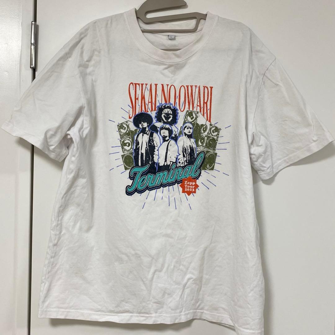 SEKAI NO OWARI Terminal ライブ　Tシャツ ホワイト　L
