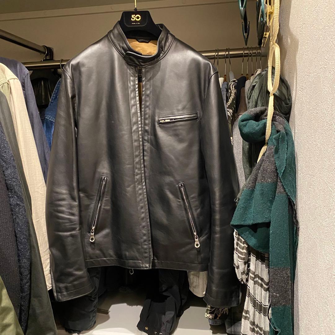 CINQUANTA ホースハイド　シングル レザー ライダース