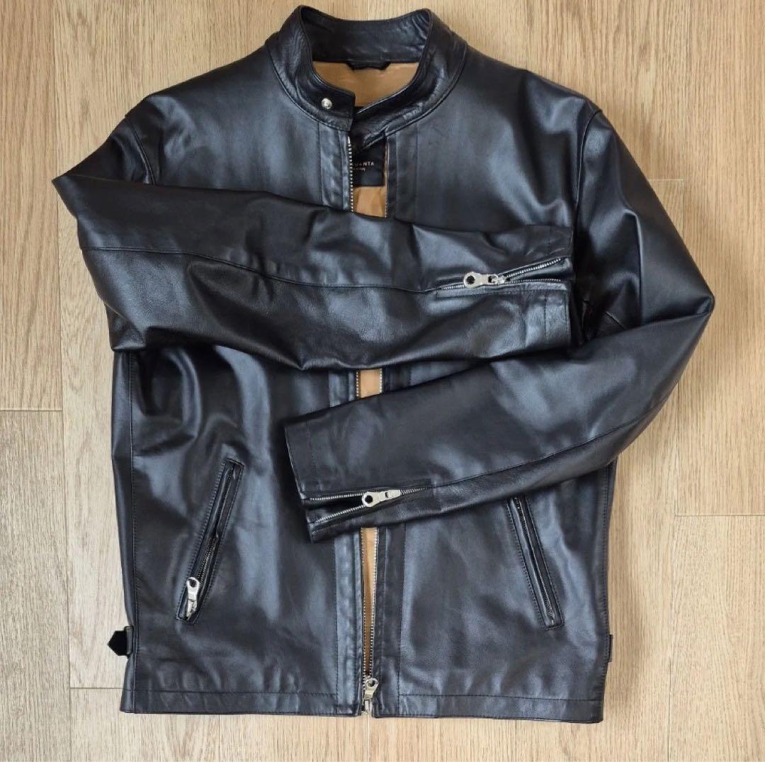 CINQUANTA ホースハイド　シングル レザー ライダース