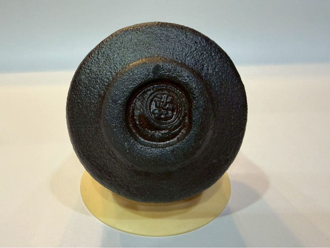 佐々木昭楽 黒楽 茶碗　長次郎法輪寺うつし