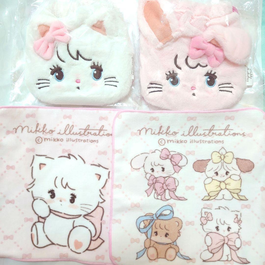 Mikko Illustrations 巾着 ハンドタオル 新品