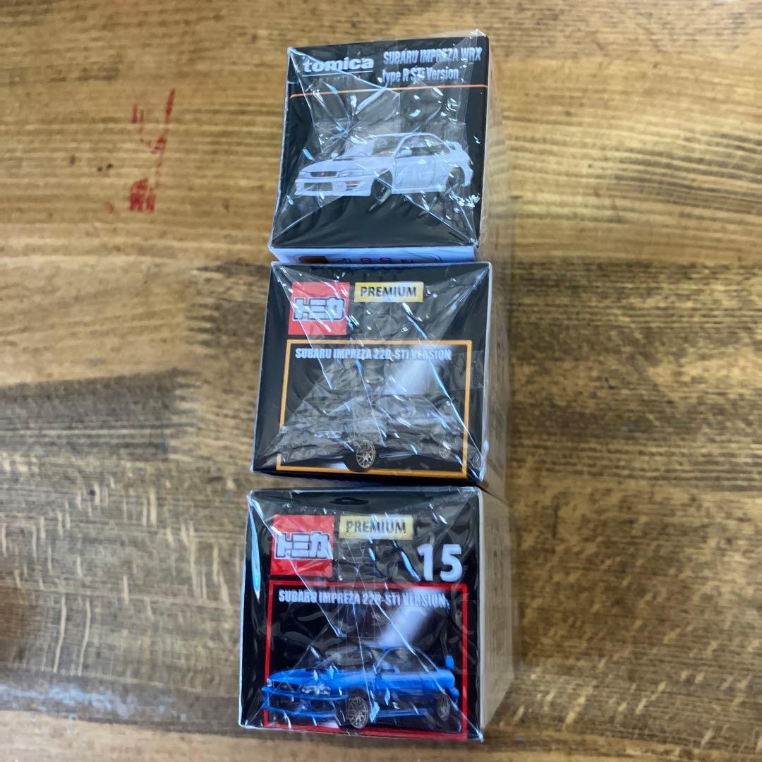 トミカプレミアム　スバルインプレッサ 3種