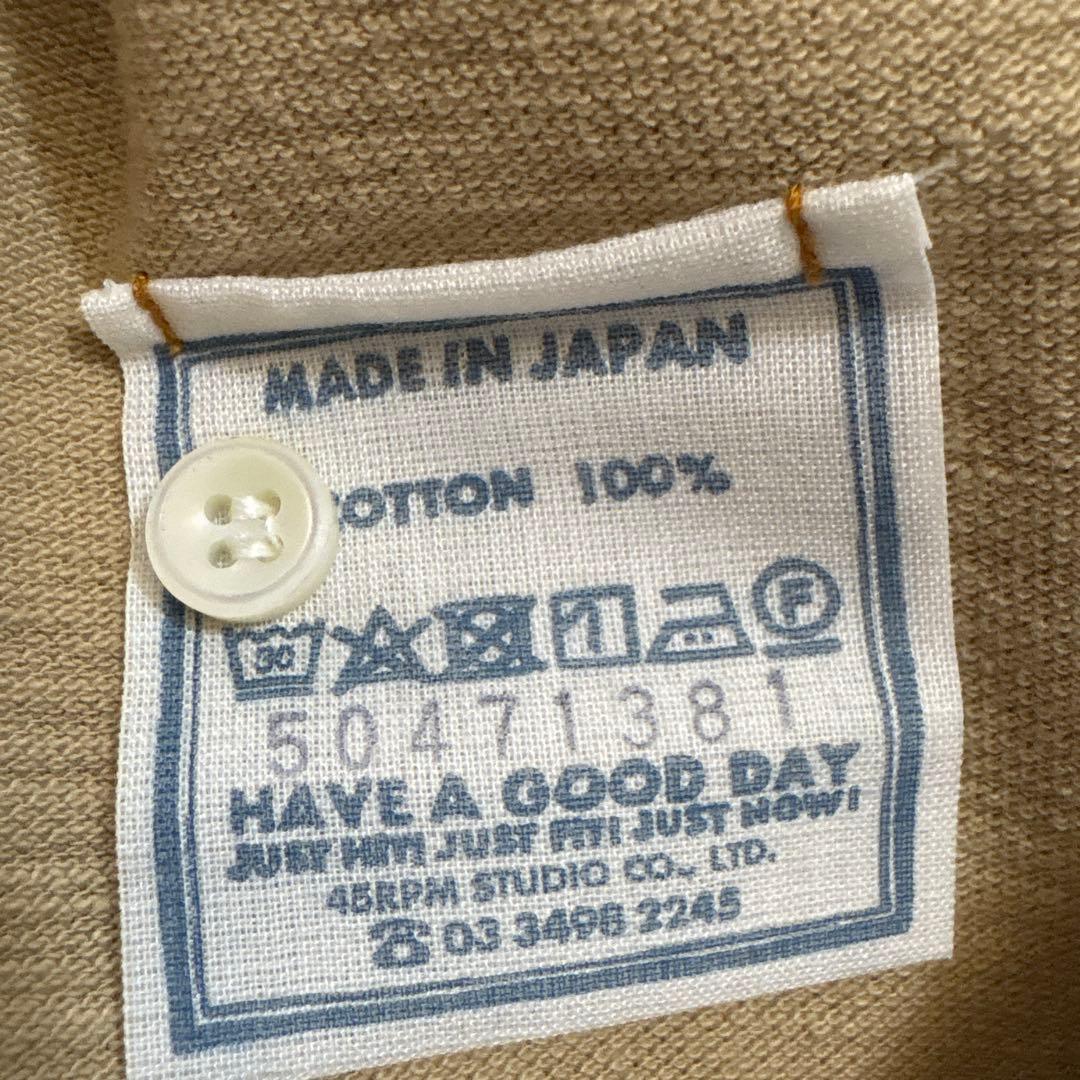 45R スーピマカノコの33色 馬ポロ　 ベージュ　新品未使用品