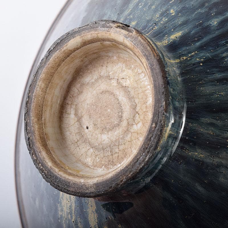 中国　南宋　建窯　兎毫盞　禾目天目茶碗　時代箱付　V　R8417