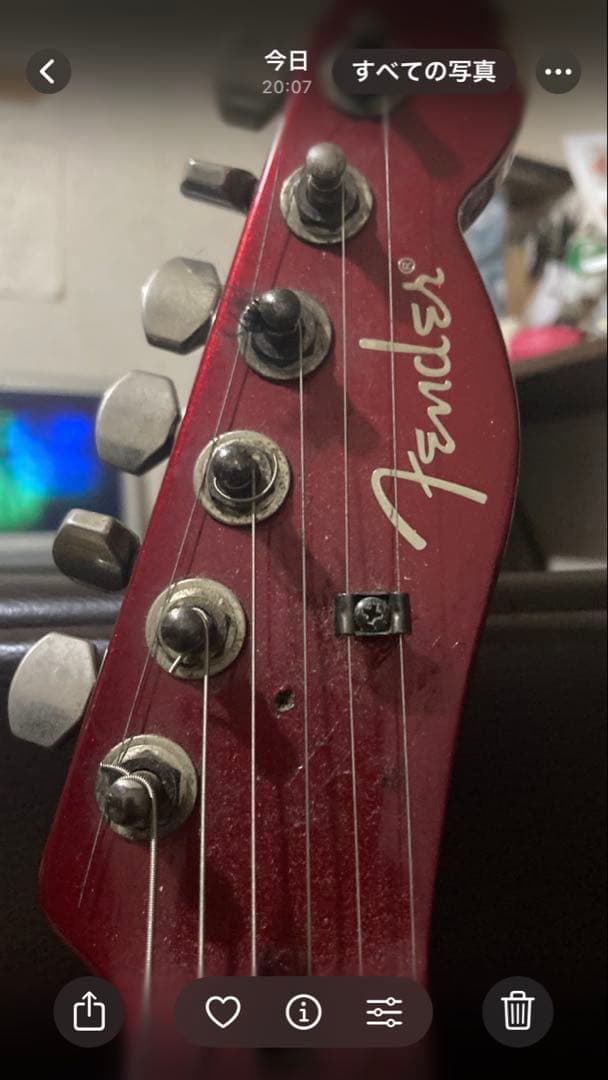 Fender テレキャスター　エレキギター 赤