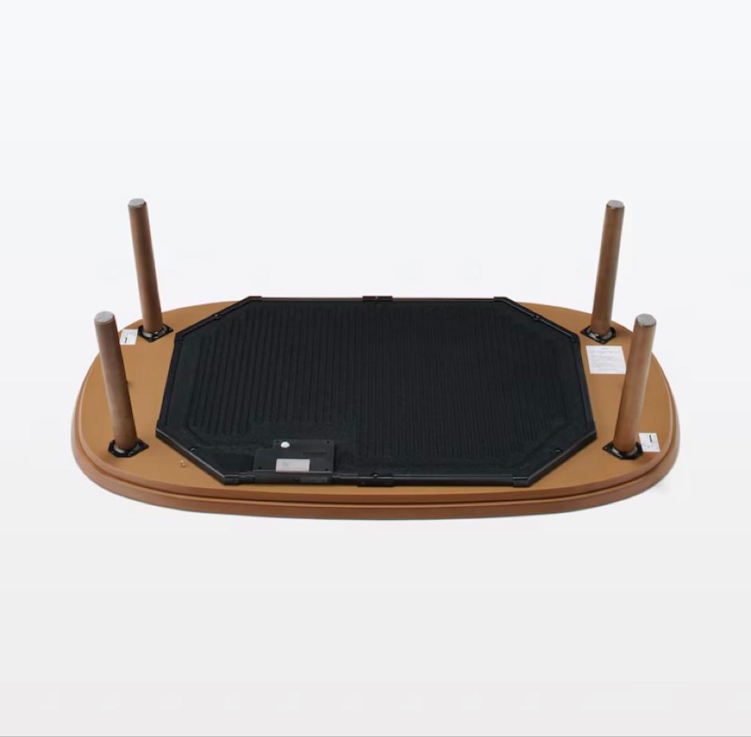 無印良品 こたつにもなるローテーブル　大 ダークブラウン