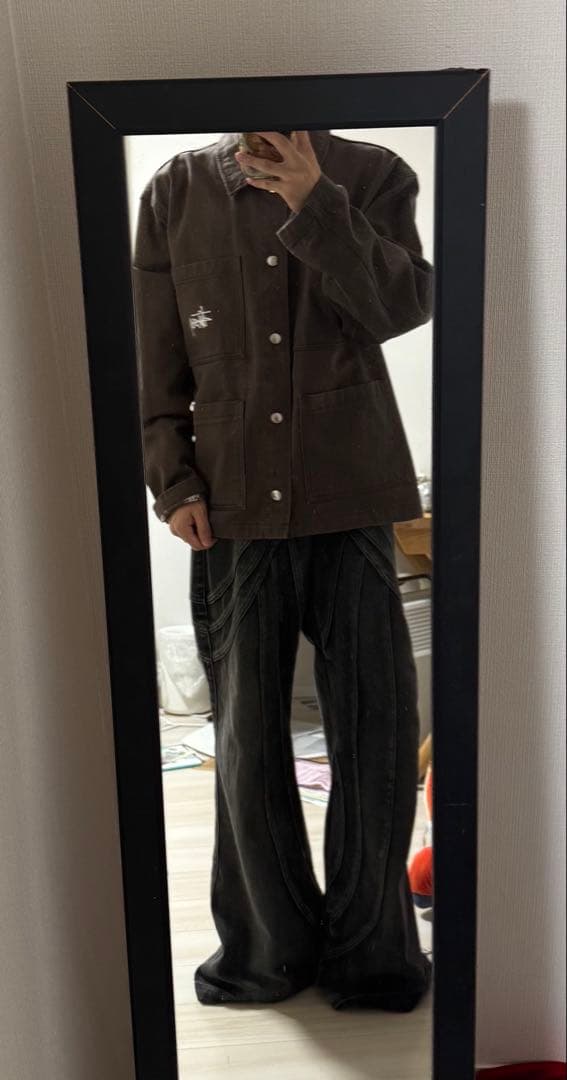 ストゥーシー ジャケット ブラウン