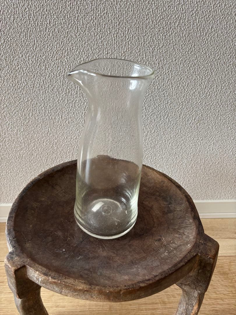 安土忠久氏作 吹きガラスピッチャー