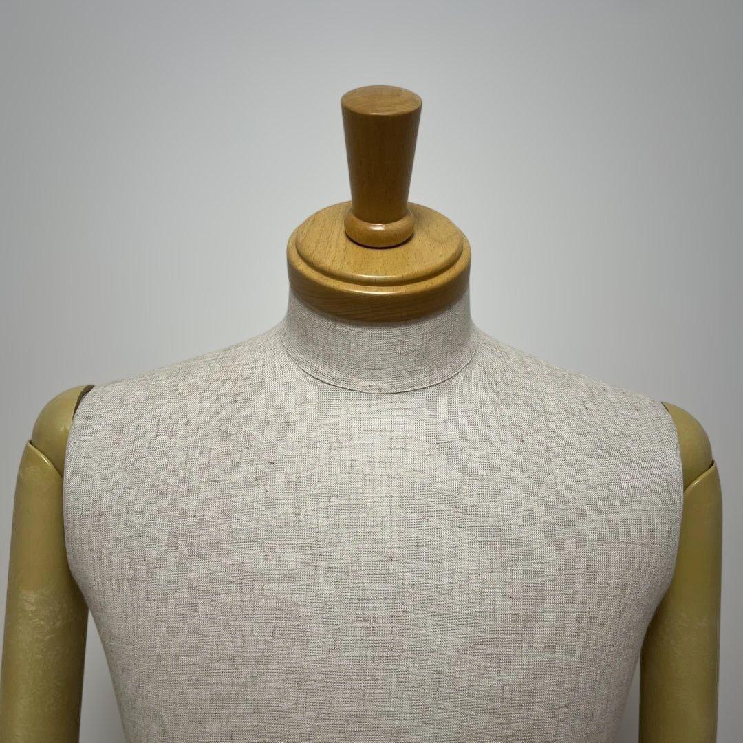 メンズ布製トルソー　マネキン 男性　高さ調整可能　金属スタンド付き