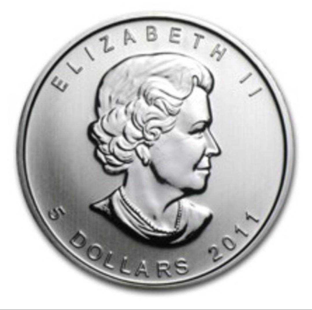 カナダ 9999純銀 1オンス 5ドル 2011年 メープルリーフ