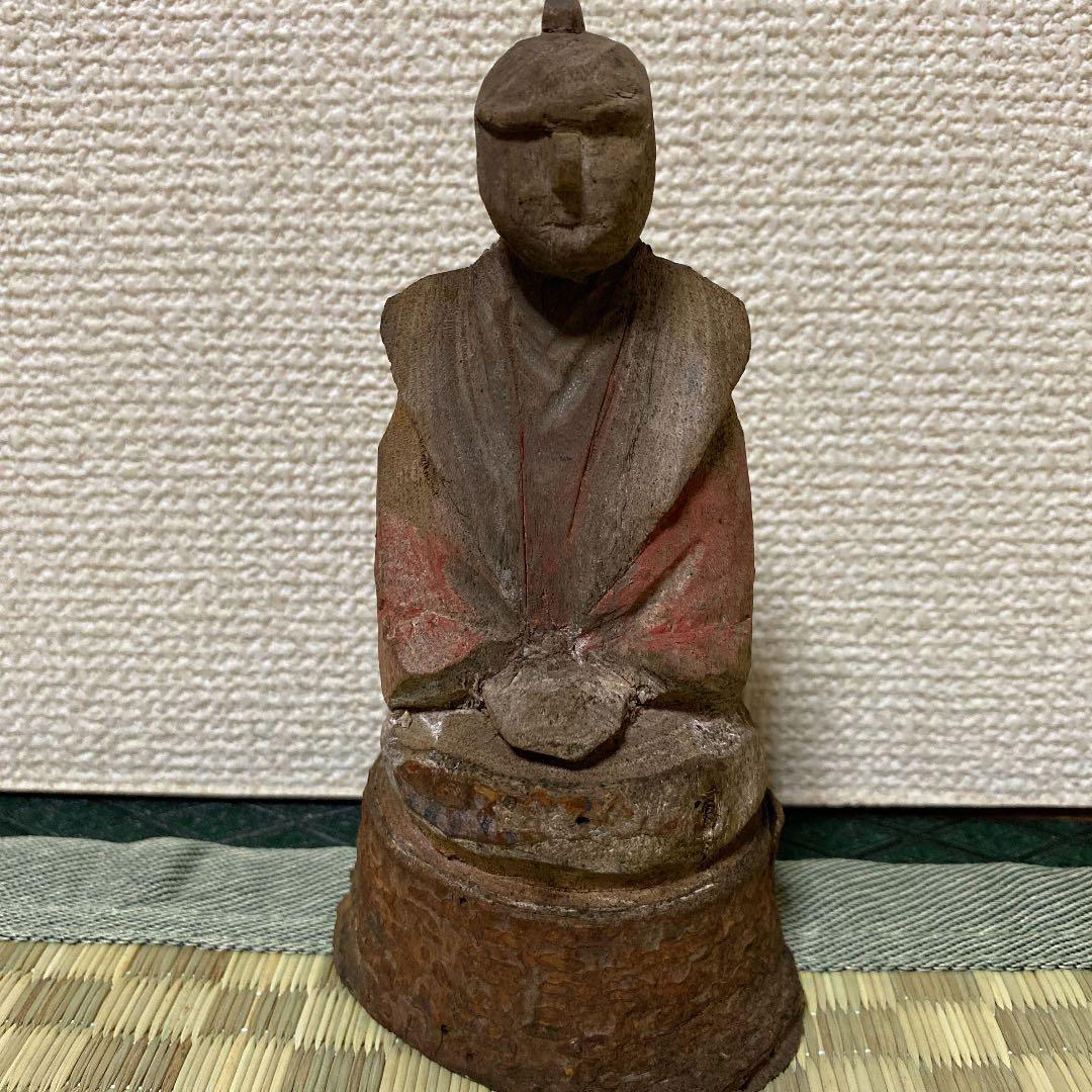 木彫り　彫刻　骨董　年代物　希少　縁起物　(仏像)
