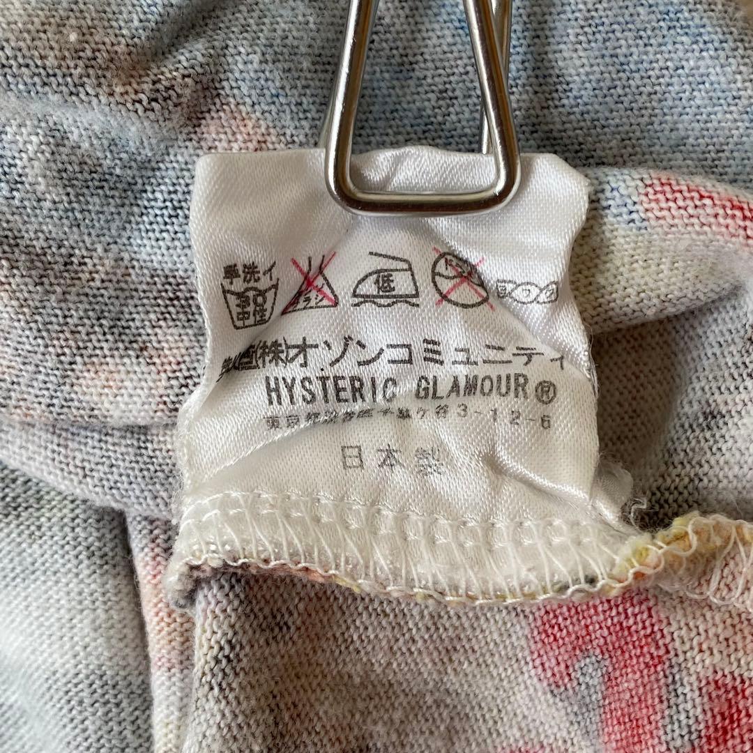ヒステリックグラマー　タンクトップ　初期タグ　ガール総柄　ロゴ　キャミソール