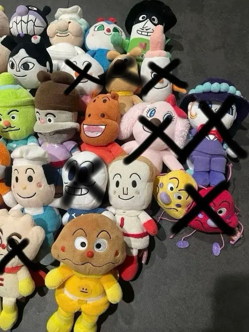 アンパンマンプリちぃビーンズぬいぐるみ38点セット