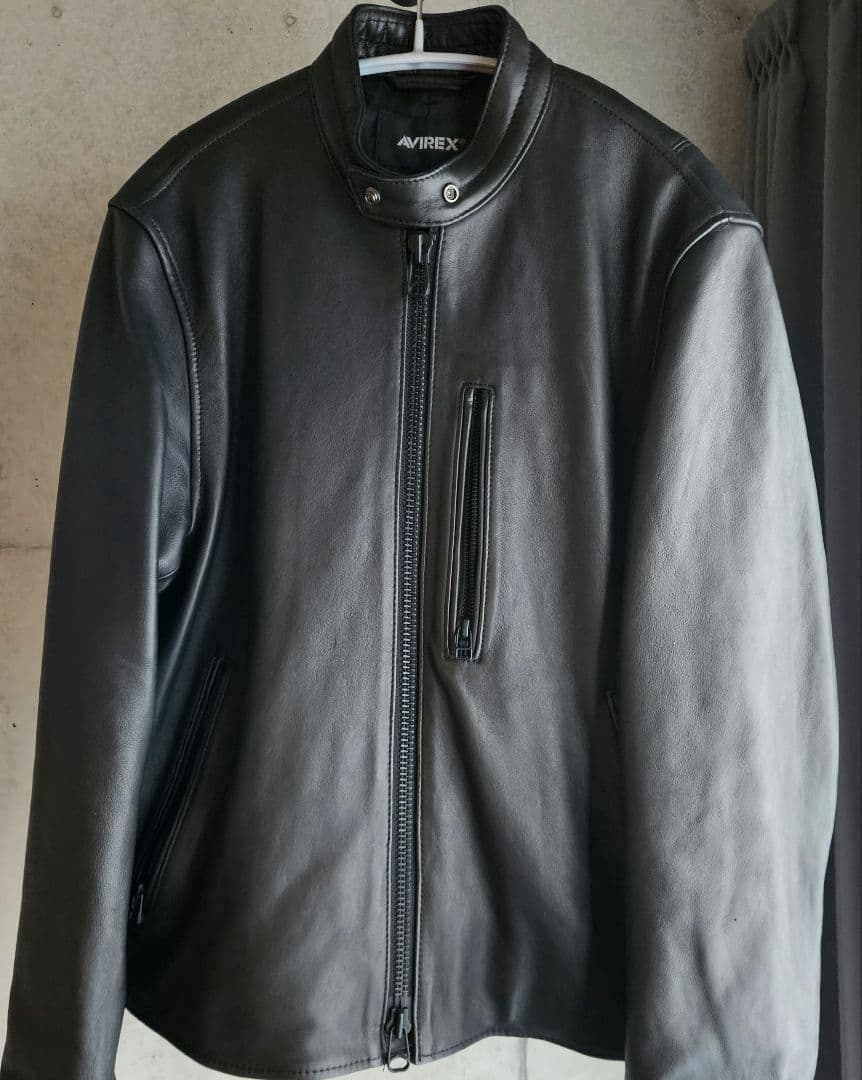AVIREX ブラック レザージャケット M
