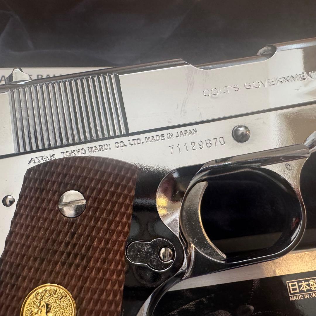 東京 マルイ コルトガバメント マークIV シリーズ70 ニッケルフィニッシュ