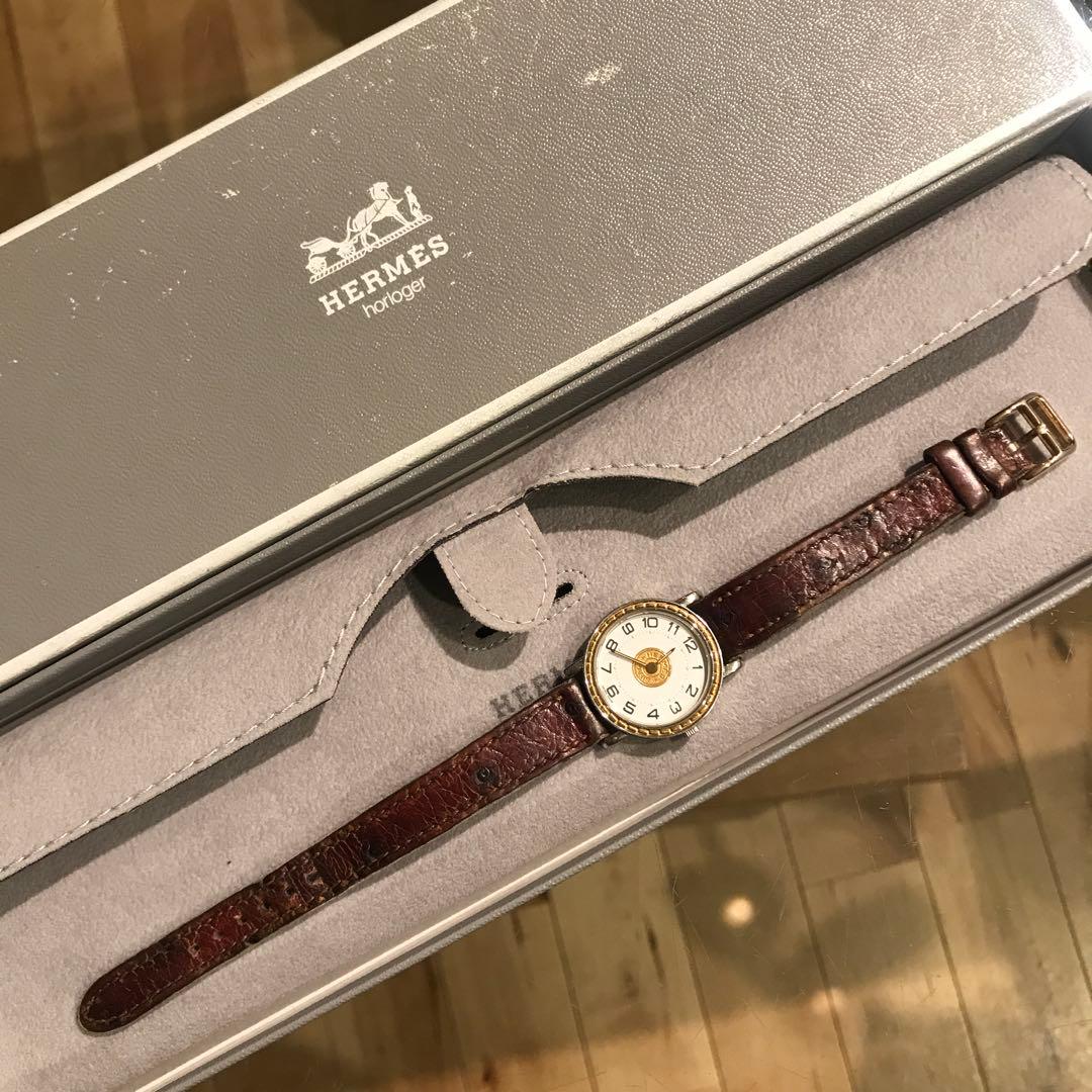ヴィンテージ　エルメス HERMES　レディース　腕時計　セリエ　クォーツ