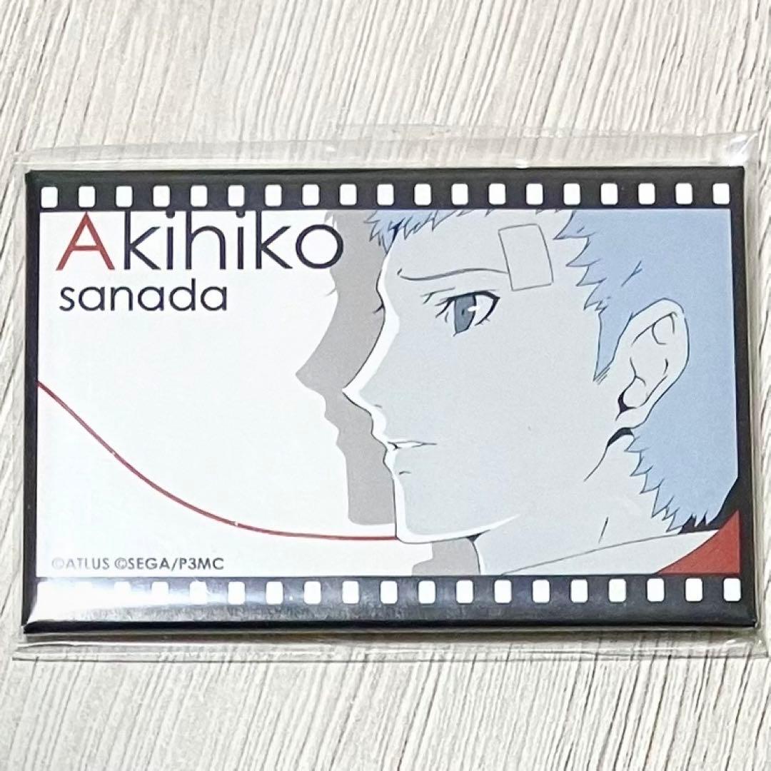 ペルソナ3 真田明彦 スクエアバッジ 缶バッジ