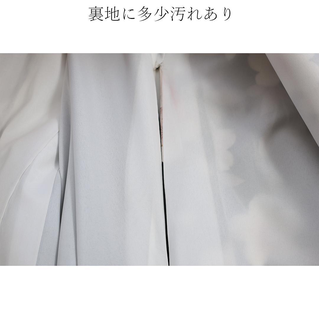 桜柄◆ 振袖セット 丈169.5cm◆フルセット黒ベース帯小物付成人式 28Bs