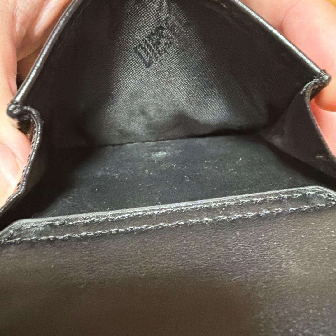 DIESEL ブラックレザー 三つ折り財布