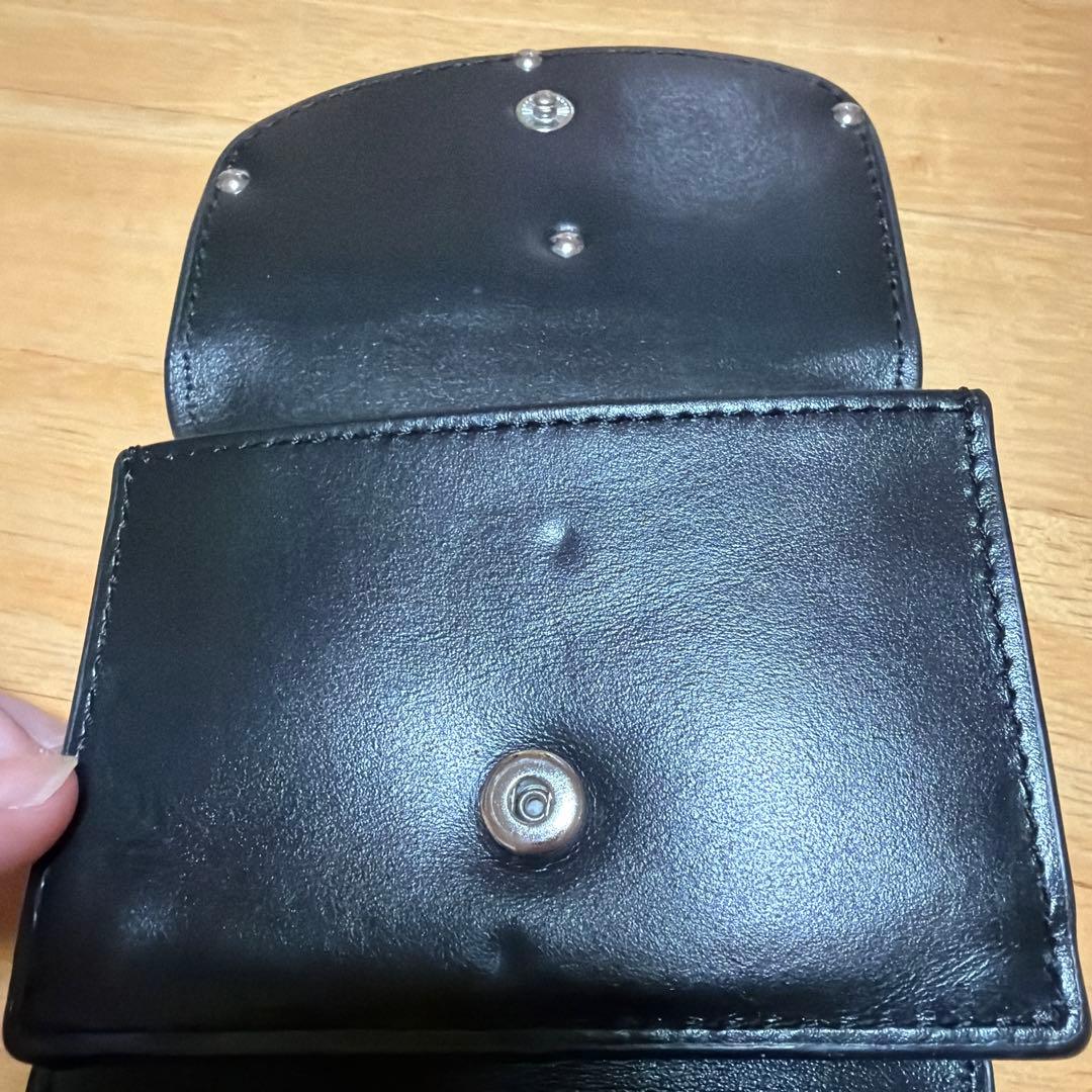 DIESEL ブラックレザー 三つ折り財布