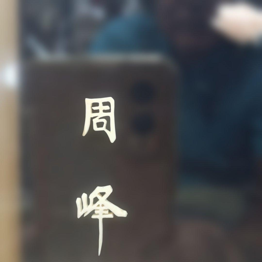 3985）周峰　珊瑚の彫刻の額　薔薇