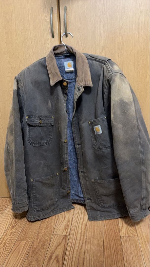 な*き様 【USA製 90s】Carhartt ダックチョアコート ブランケット