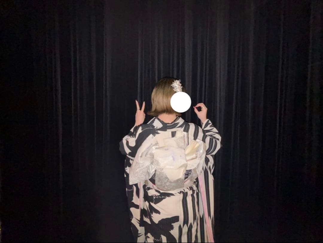 セール中‼️美品‼️成人式 振袖フルセット 白黒 鶴柄 和風