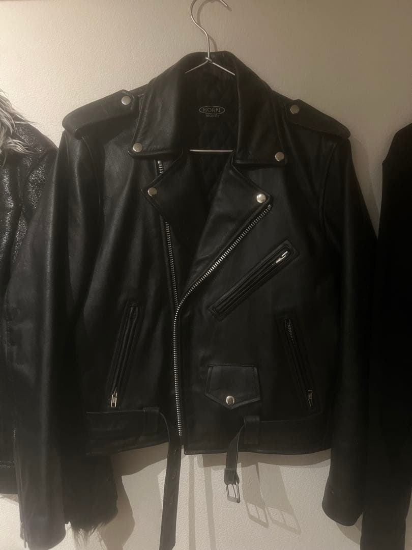 (激渋美品)ヴィンテージ本革ダブルライダースジャケット　アメカジ