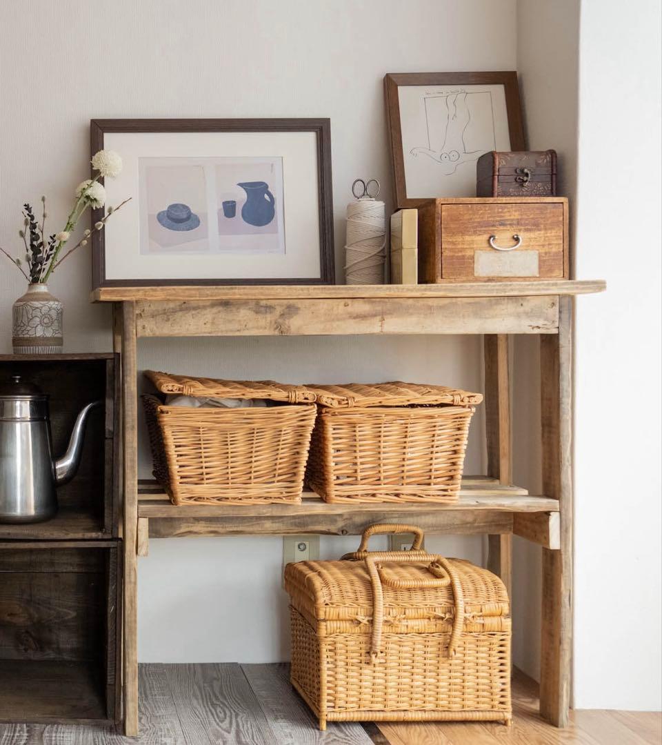 【ぱんだこ】リサイクルウッド　コンソールテーブル