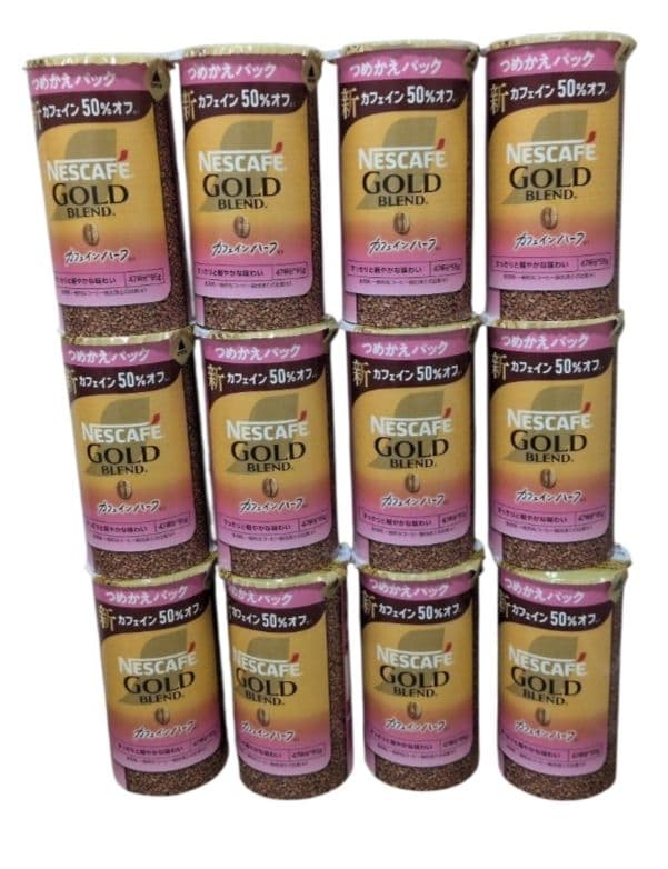 最終価格　ネスカフェゴールドブレンド カフェインハーフ 　つめかえ　12個