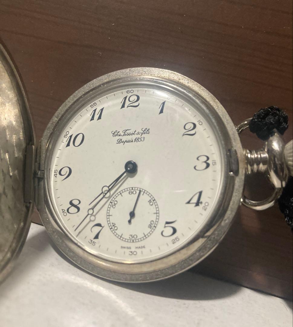 激レア ティソ TISSOT 1853 サボネット懐中時計Y561-288 手巻