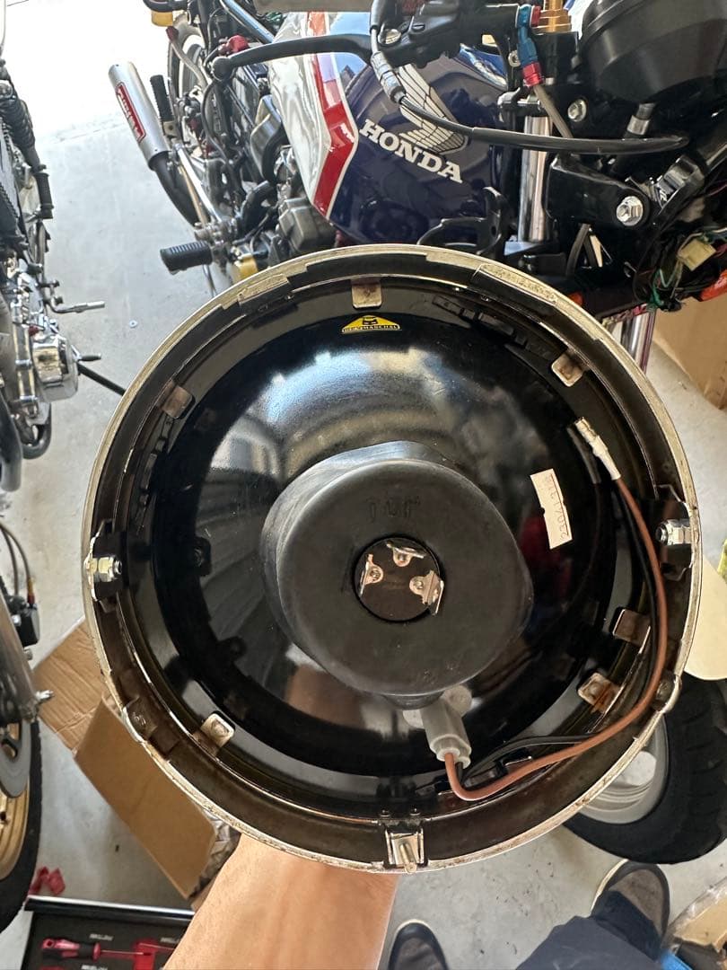 cbx400f マーシャル 180π ヘッドライト